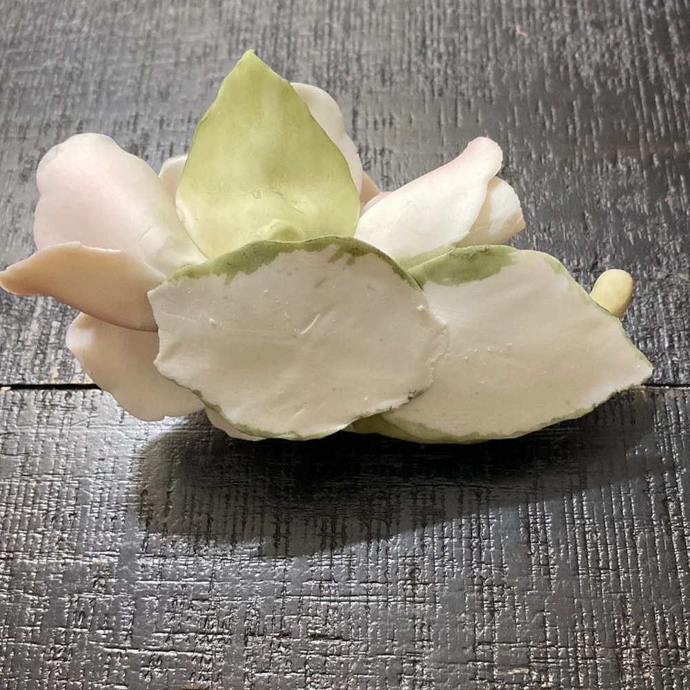 Delicate Pink Porcelain Rose Home Accent!